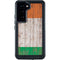 Ireland Flag Dark Wood Galaxy S24 Waterproof Case